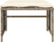 vidaXL - 4-delige - Loungeset - met - kussens - poly - rattan - en - glas - beige