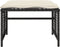 vidaXL - 4-delige - Loungeset - met - kussens - poly - rattan - en - glas - zwart