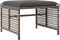 vidaXL - 4-delige - Loungeset - met - kussens - poly - rattan - en - glas - grijs