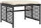 vidaXL - 4-delige - Loungeset - met - kussens - poly - rattan - en - glas - zwart