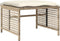 vidaXL - 4-delige - Loungeset - met - kussens - poly - rattan - en - glas - beige