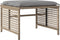 vidaXL - 4-delige - Loungeset - met - kussens - poly - rattan - en - glas - beige
