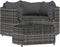 vidaXL - 4-delige - Loungeset - met - kussens - poly - rattan - grijs