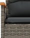 vidaXL - 4-delige - Loungeset - met - kussens - poly - rattan - grijs