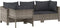 vidaXL - 4-delige - Loungeset - met - kussens - poly - rattan - grijs