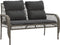 vidaXL - 4-delige - Loungeset - met - kussens - poly - rattan - grijs