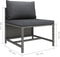 vidaXL - 4-delige - Loungeset - met - kussens - poly - rattan - grijs