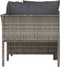 vidaXL - 4-delige - Loungeset - met - kussens - poly - rattan - grijs