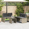 vidaXL - 4-delige - Loungeset - met - kussens - poly - rattan - grijs
