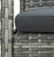vidaXL - 4-delige - Loungeset - met - kussens - poly - rattan - grijs