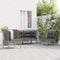 vidaXL - 4-delige - Loungeset - met - kussens - poly - rattan - grijs
