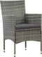 vidaXL - 4-delige - Loungeset - met - kussens - poly - rattan - grijs