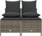 vidaXL - 4-delige - Loungeset - met - kussens - poly - rattan - grijs