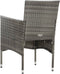 vidaXL - 4-delige - Loungeset - met - kussens - poly - rattan - grijs