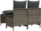 vidaXL - 4-delige - Loungeset - met - kussens - poly - rattan - grijs
