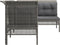 vidaXL - 4-delige - Loungeset - met - kussens - poly - rattan - grijs