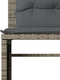 vidaXL - 4-delige - Loungeset - met - kussens - poly - rattan - grijs
