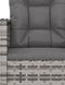vidaXL - 4-delige - Loungeset - met - kussens - poly - rattan - grijs