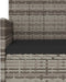 vidaXL - 4-delige - Loungeset - met - kussens - poly - rattan - grijs