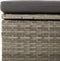 vidaXL - 4-delige - Loungeset - met - kussens - poly - rattan - grijs