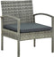 vidaXL - 4-delige - Loungeset - met - kussens - poly - rattan - grijs