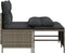 vidaXL - 4-delige - Loungeset - met - kussens - poly - rattan - grijs
