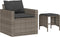 vidaXL - 4-delige - Loungeset - met - kussens - poly - rattan - grijs