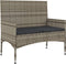 vidaXL - 4-delige - Loungeset - met - kussens - poly - rattan - grijs