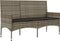 vidaXL - 4-delige - Loungeset - met - kussens - poly - rattan - grijs
