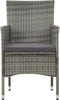 vidaXL - 4-delige - Loungeset - met - kussens - poly - rattan - grijs