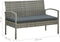 vidaXL - 4-delige - Loungeset - met - kussens - poly - rattan - grijs