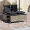 vidaXL - 4-delige - Loungeset - met - kussens - poly - rattan - lichtgrijs
