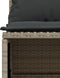 vidaXL - 4-delige - Loungeset - met - kussens - poly - rattan - lichtgrijs