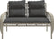 vidaXL - 4-delige - Loungeset - met - kussens - poly - rattan - lichtgrijs