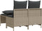 vidaXL - 4-delige - Loungeset - met - kussens - poly - rattan - lichtgrijs