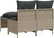 vidaXL - 4-delige - Loungeset - met - kussens - poly - rattan - lichtgrijs
