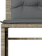 vidaXL - 4-delige - Loungeset - met - kussens - poly - rattan - lichtgrijs