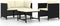 vidaXL - 4-delige - Loungeset - met - kussens - poly - rattan - zwart