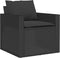 vidaXL - 4-delige - Loungeset - met - kussens - poly - rattan - zwart
