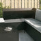 vidaXL - 4-delige - Loungeset - met - kussens - poly - rattan - zwart