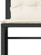 vidaXL - 4-delige - Loungeset - met - kussens - poly - rattan - zwart