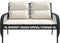 vidaXL - 4-delige - Loungeset - met - kussens - poly - rattan - zwart