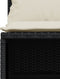 vidaXL - 4-delige - Loungeset - met - kussens - poly - rattan - zwart