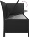 vidaXL - 4-delige - Loungeset - met - kussens - poly - rattan - zwart