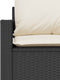 vidaXL - 4-delige - Loungeset - met - kussens - poly - rattan - zwart