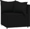 vidaXL - 4-delige - Loungeset - met - kussens - poly - rattan - zwart