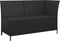 vidaXL - 4-delige - Loungeset - met - kussens - poly - rattan - zwart