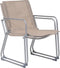 vidaXL - 4-delige - Loungeset - stof - en - staal - taupe