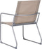 vidaXL - 4-delige - Loungeset - stof - en - staal - taupe