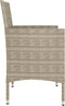 vidaXL - 4-delige - Tuinstoelen- - en - voetenbankenset - poly - rattan - beige